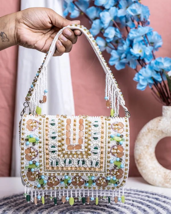 velleso_Offwhite_Glass_Beads_Velvet_Thread_Embroidery_Zip_Closure_Flap_Bag_For_Women
